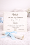 Personalized Baby Dedication Certificate