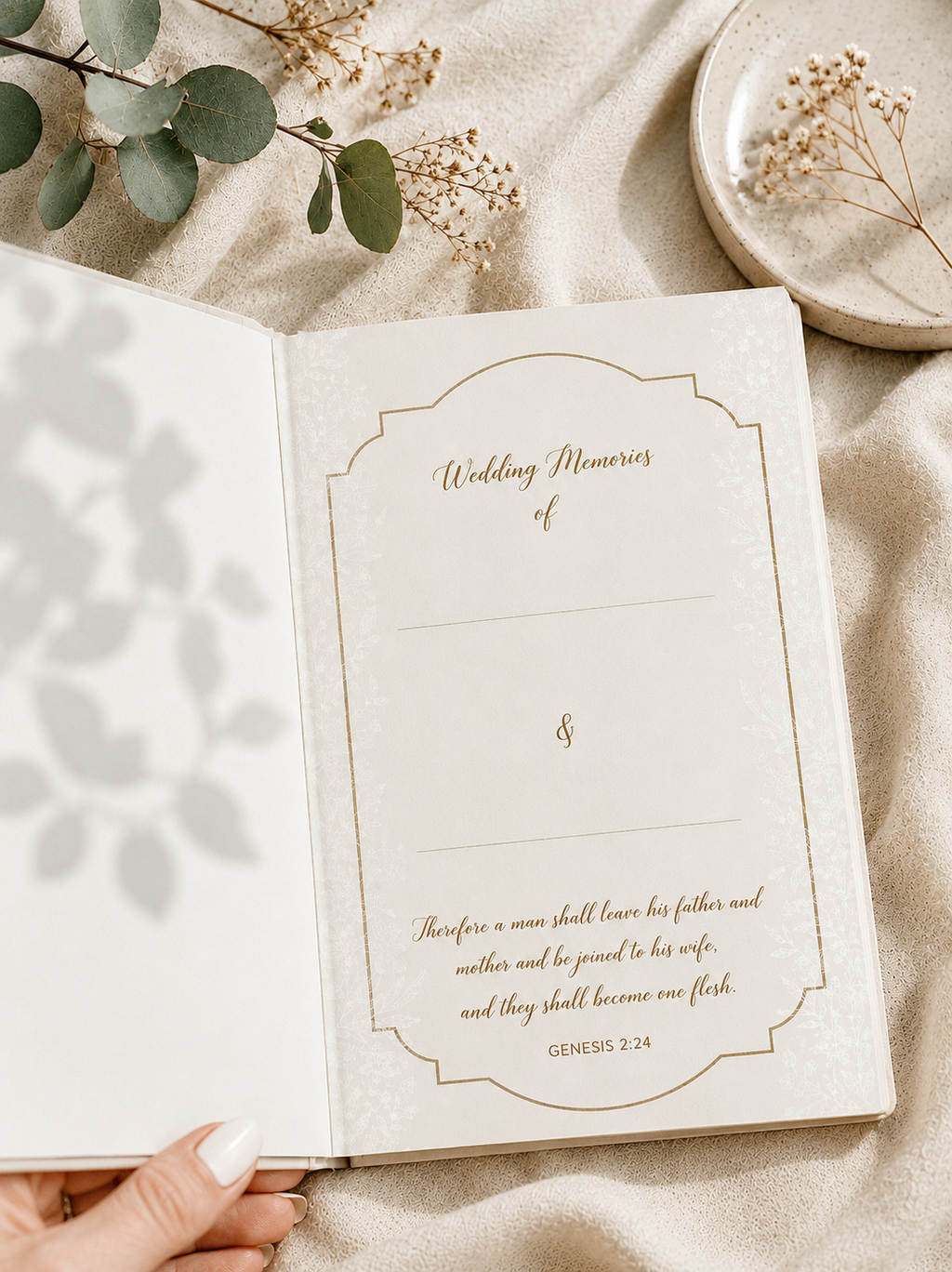 Bride's Engraved Wedding Bible – Personalized NKJV