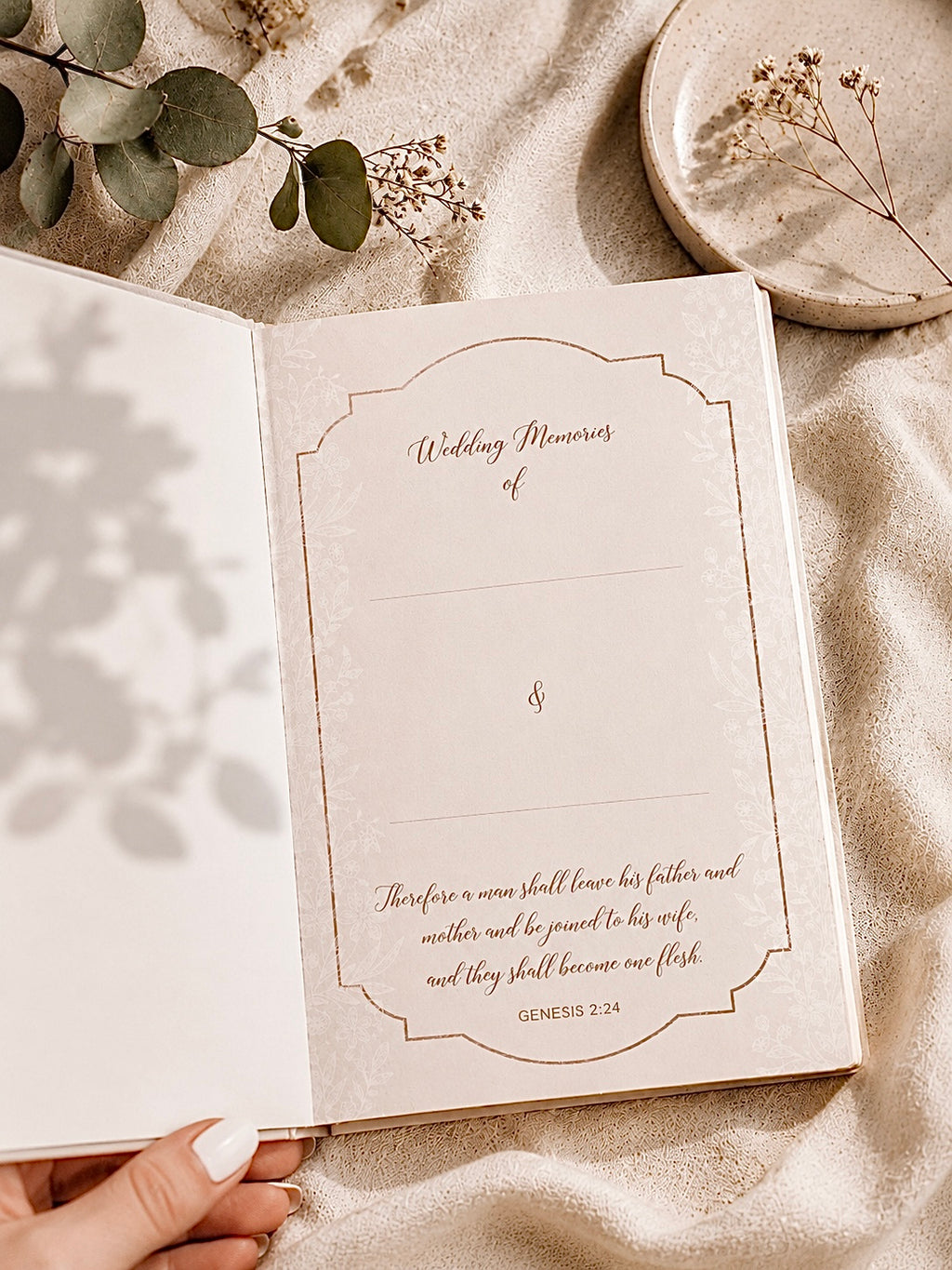Bride's Engraved Wedding Bible – Personalized NKJV