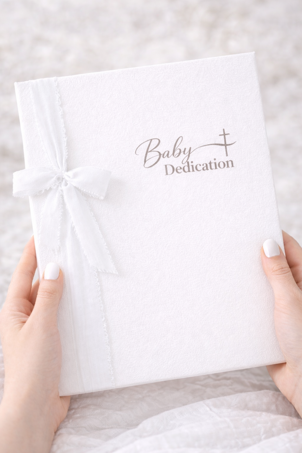 Personalized Baby Dedication Certificate & Linen Holder