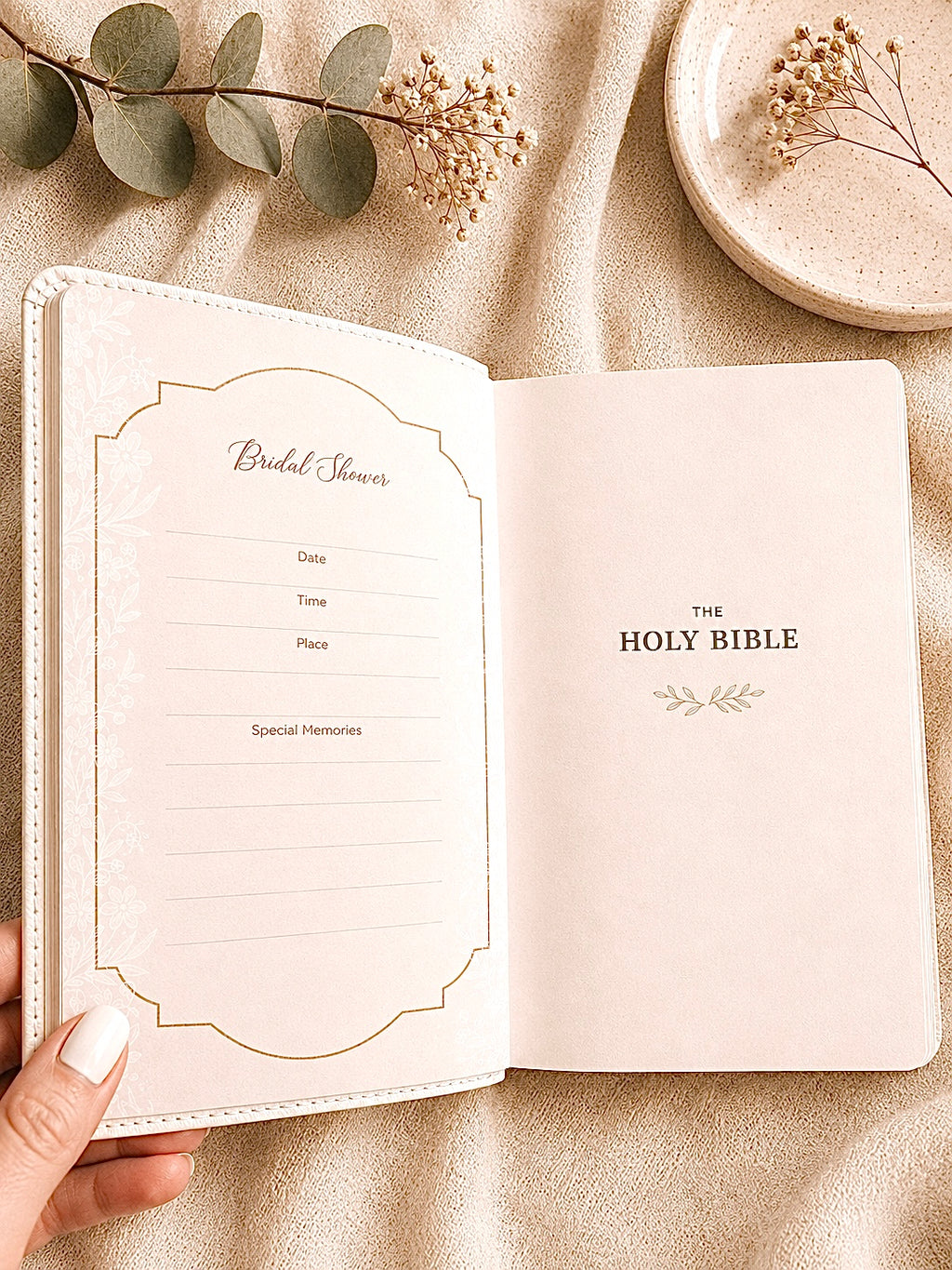 Bride's Engraved Wedding Bible – Personalized NKJV