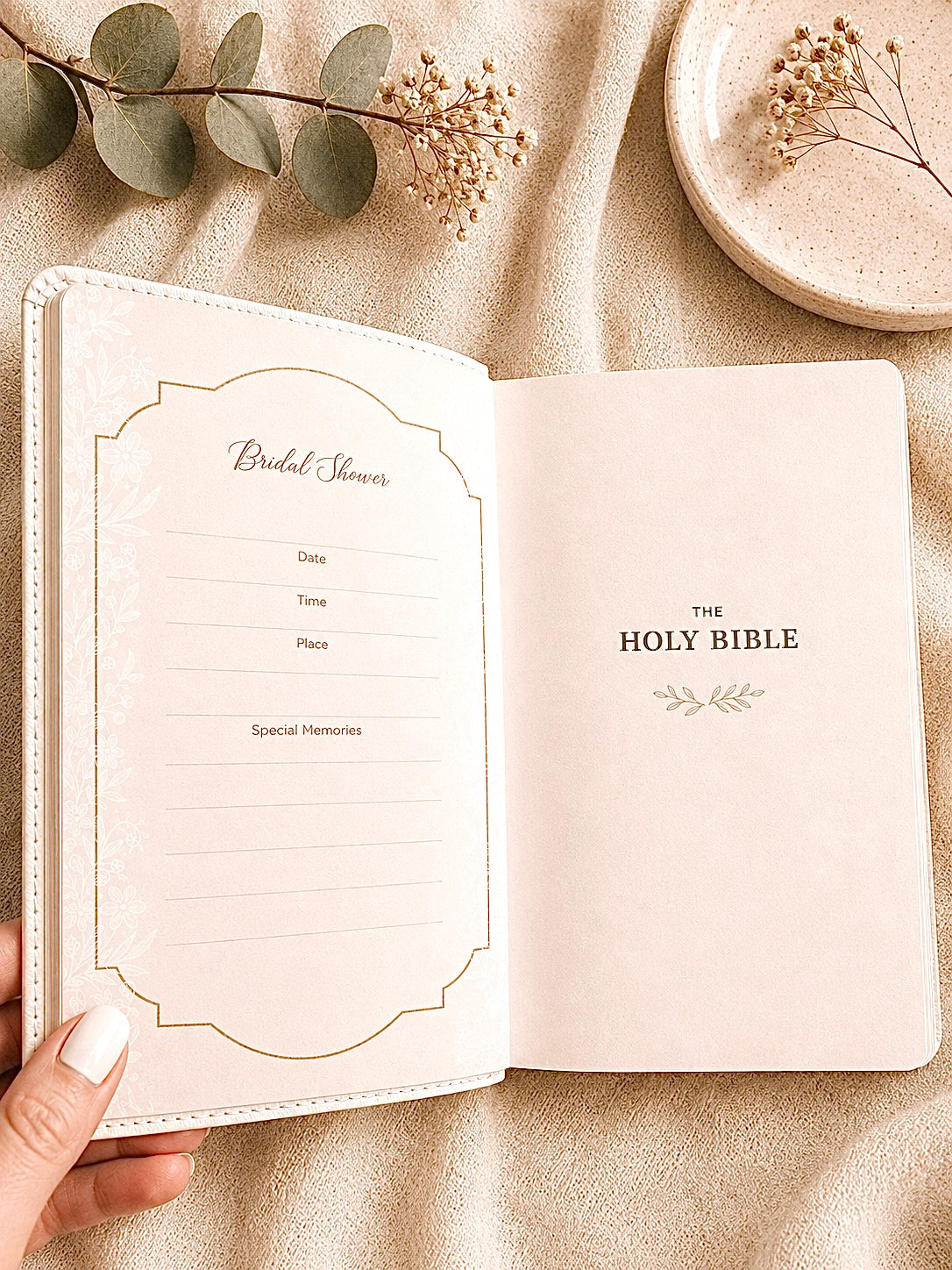 Bride's Engraved Wedding Bible – Personalized NKJV