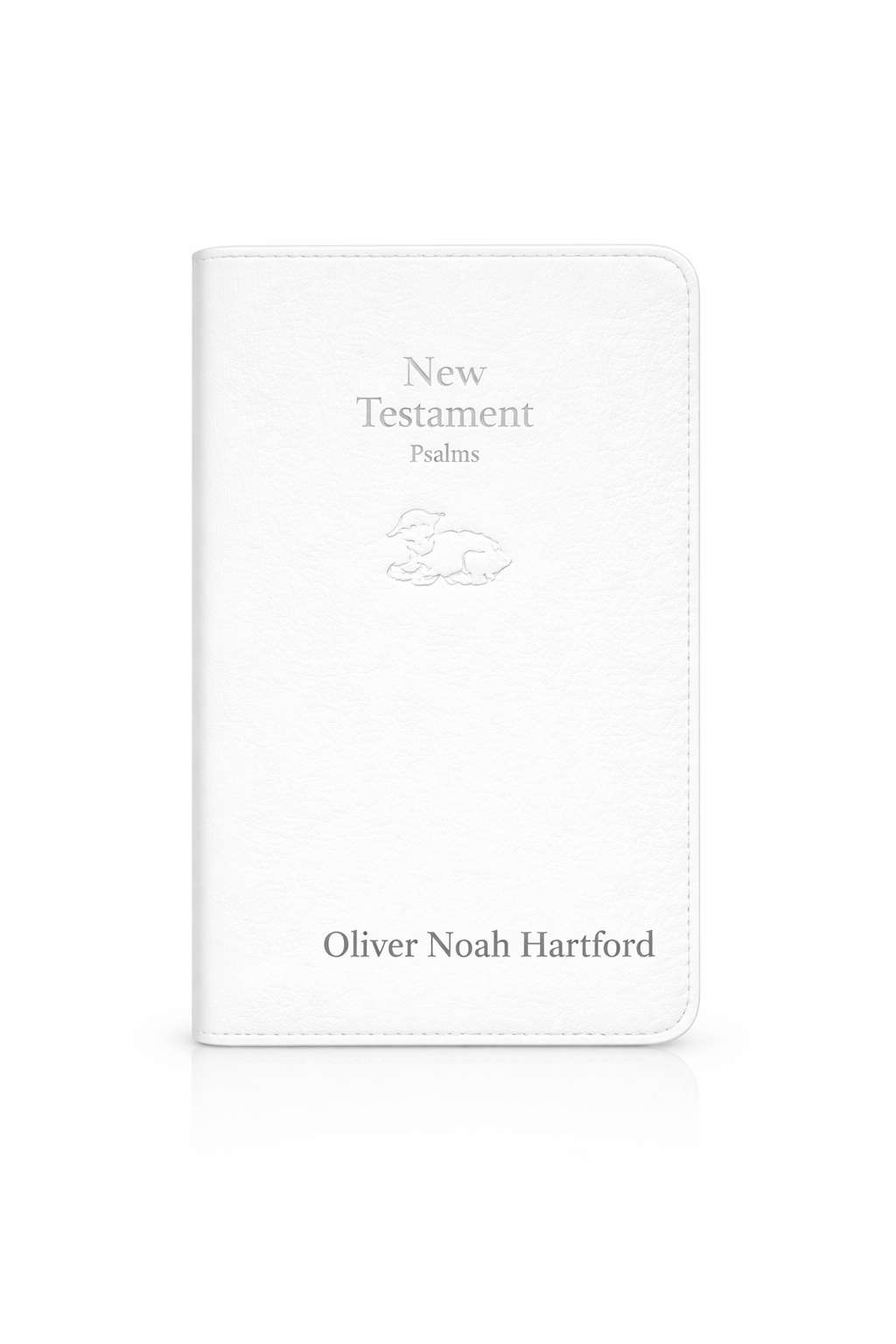 Personalized Baby Dedication Bible - Leather New Testament with Psalms