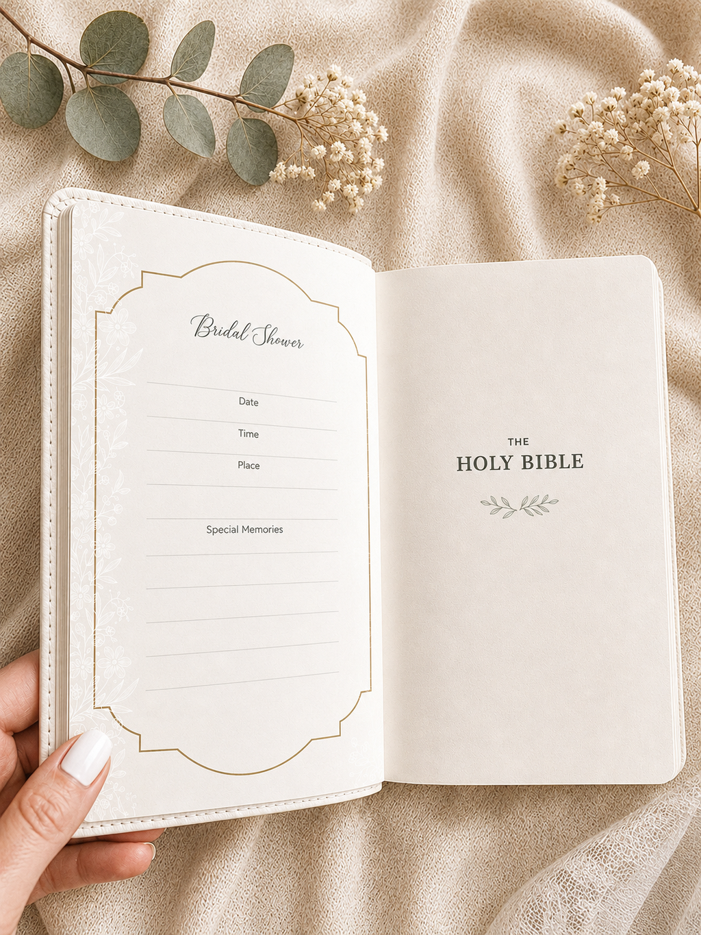 Bride's Engraved Wedding Bible – Personalized NKJV