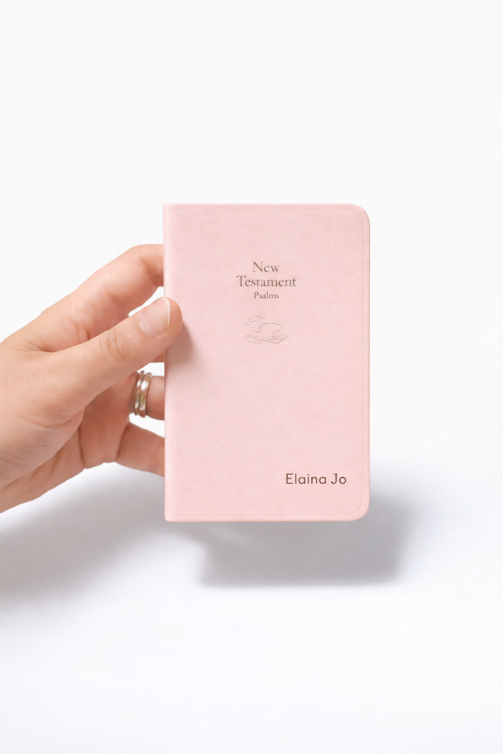 Personalized Baby Dedication Bible - Leather New Testament with Psalms