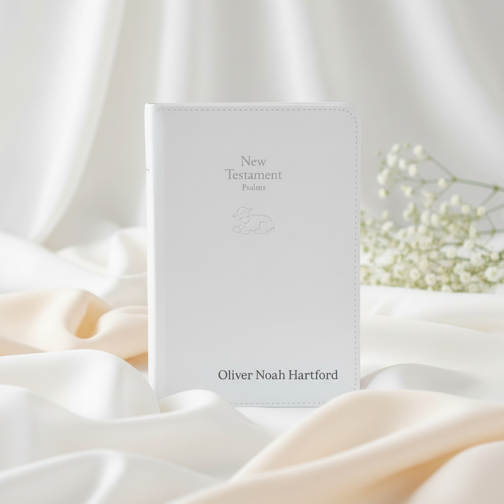Baby Dedication Bible - Subtle Baby's Breath