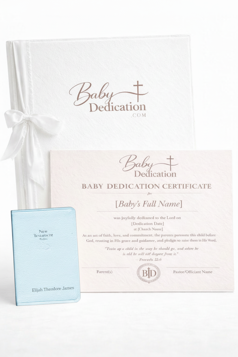 Bundle with Baby Blue Bible