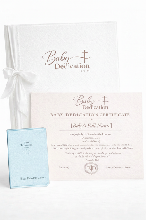 Bundle with Baby Blue Bible